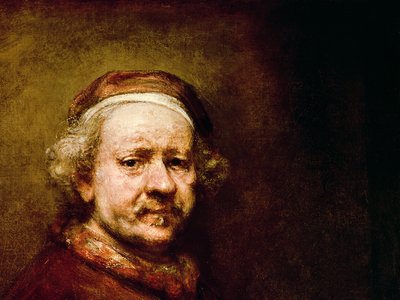 Self Portrait at the Age of 63 (detail) by Rembrandt van Rijn